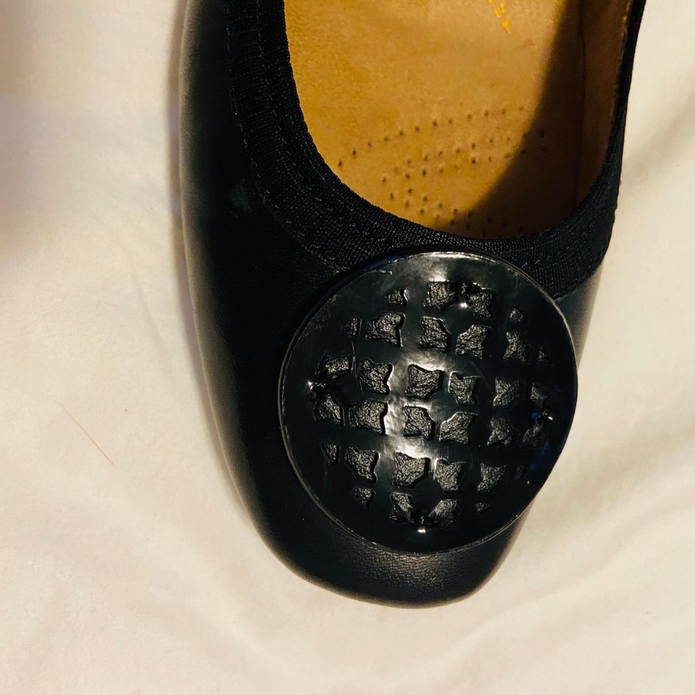 Clark Candra Blush Black Flat